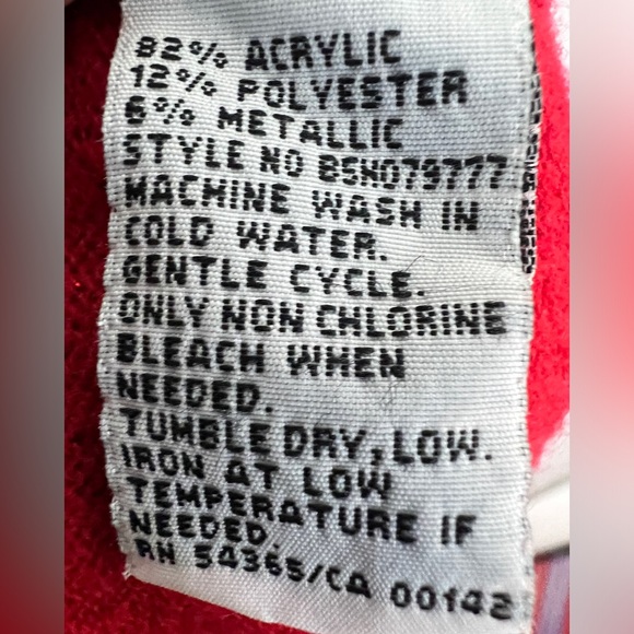 Alia Metallic Red Mock Neck Sleeveless Sweater - Picture 5 of 5